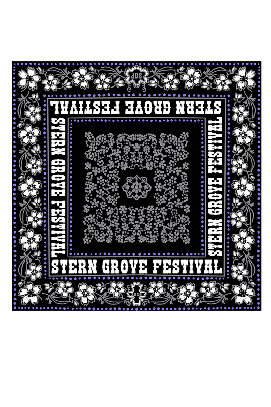 Stern Grove Black Bandana