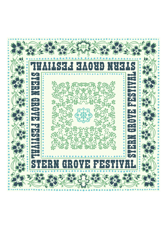 Stern Grove Cream Bandana